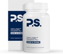 PS Natural Testosterone Booster para Hombres - Premium D3 y Zinc Suplementos para Hombres con Tribulus, Horny Goat Weed, y Tongkat Ali - Test Booster y Suplementos de Energía (60 cápsulas)
