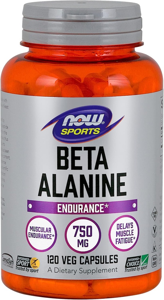 Now Foods Beta-Alanine - 120 Capsules (Pack of 2)