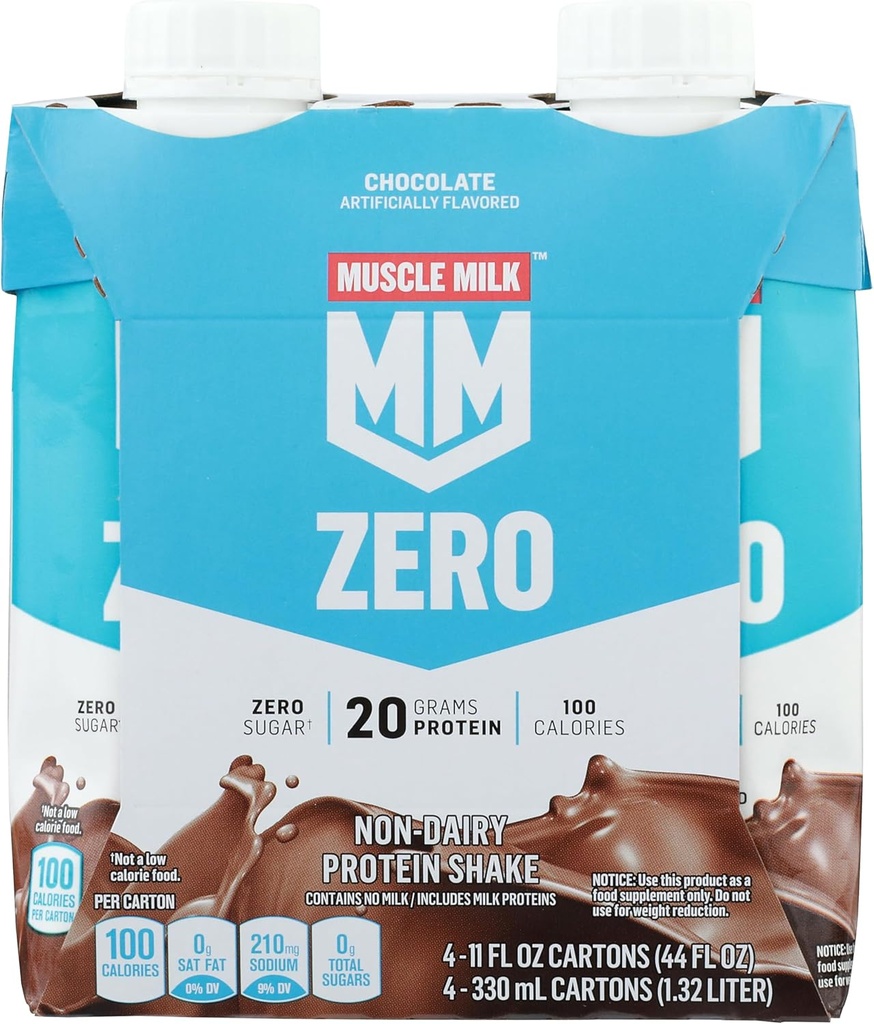 Cytosport Muscle Milk 100 Calories Nutritional Drink, Chocolate, 11 Fl Oz (Pack of 4)