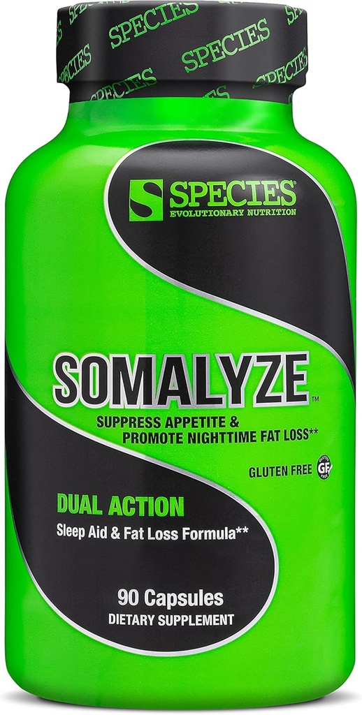 Especies Nutrición Somalyze Stimulant Free, Appetite Suppressant with GABA and Melatonin, Gluten Free Caps, 90 Capsules