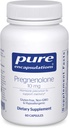 Encapsulaciones puras Pregnenolone 10 mg - Support Memory &amp; Hormone Balance* - Hormone Precursor - Gluten Free " Non-GMO - 60 cápsulas