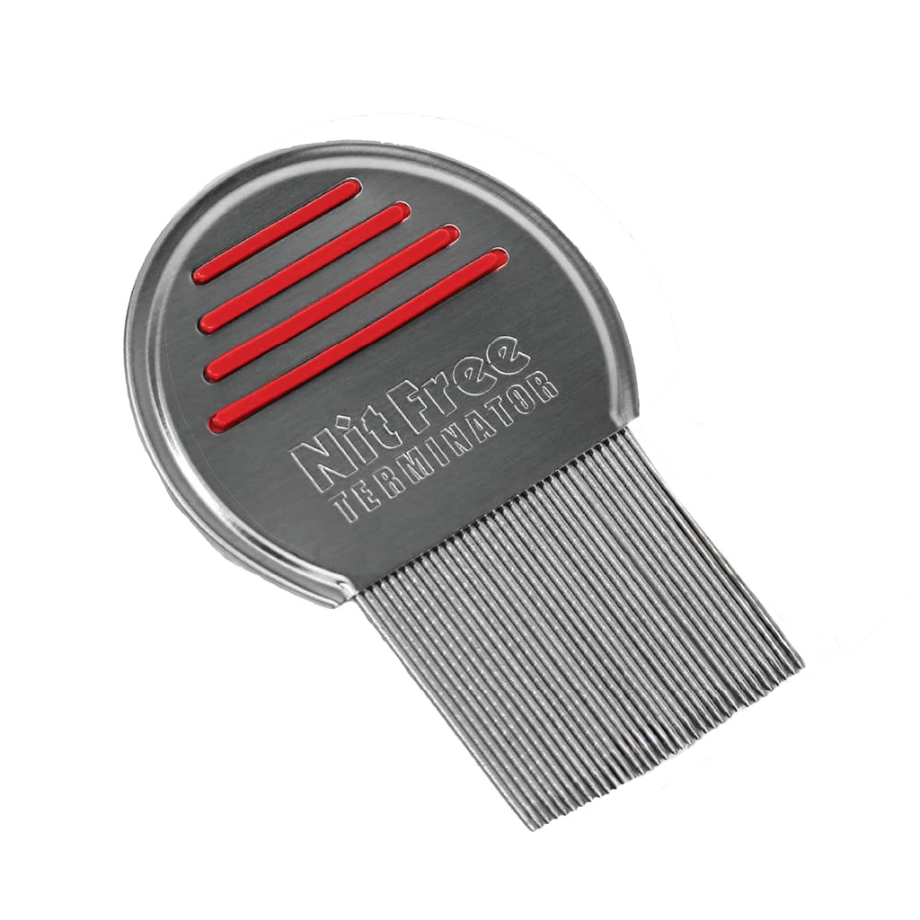 Lice Comb - Laboratorio de acero inoxidable profesional para un tratamiento eficaz de la cabeza (Color May Vary) (Pack of 1)