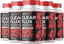 (5 Pack) Limpiador de Detox Suplemento Detox, Capsules Limpiador de vasos sanguíneos Soporte Fórmula avanzada, ClearFlux Capsules Máxima Fuerza Todas las Vitaminas Naturales Salud (300 cápsulas)
