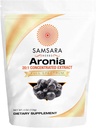 Samsara Herbs Aronia Berry 20:1 Extract Powder (4oz/114g) - Antioxidante, Flavonoides y Polyphenols Suplemento - High ORAC - Native American Berry - Mejor bienestar