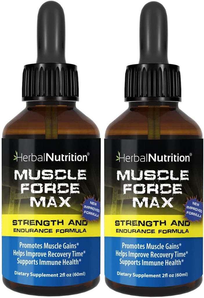 Fórmula de fuerza muscular y resistencia, 2 Bottle Pack, 175mg Proprietary Growth Formula, 2oz Por Bottle