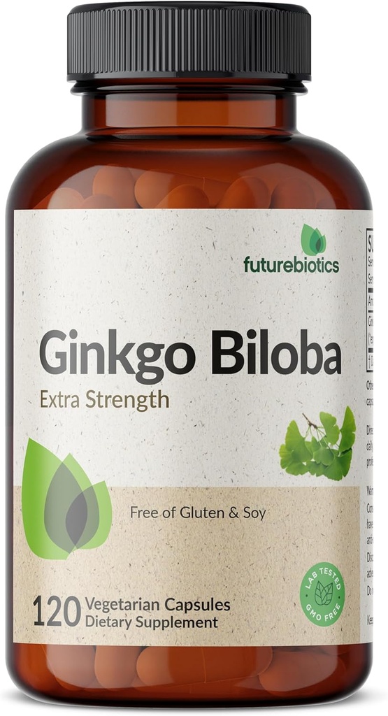 Futurobióticos Ginkgo Biloba Extra Strength soporta Función del cerebro & Memory Support, 120 cápsulas vegetarianas