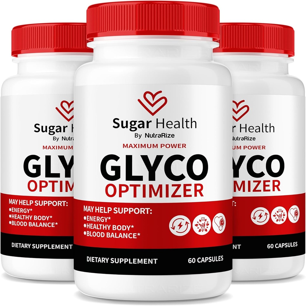 NutraRize (3 Pack) Optimizador Glyco de Salud Azúcar Capsules, Fórmula Premium de Sangre para Niveles Saludables, Todo Suplemento Natural para Apoyar Bienestar general, Reseñas oficiales de SugarHealth (180 cápsulas)