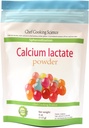 Calcio Lactate-Calcium Lactate Powder - Suplemento Calcio, Grado de Alimentos Lactate - Suplemento Lactato de Calcio, 4 oz 113 g