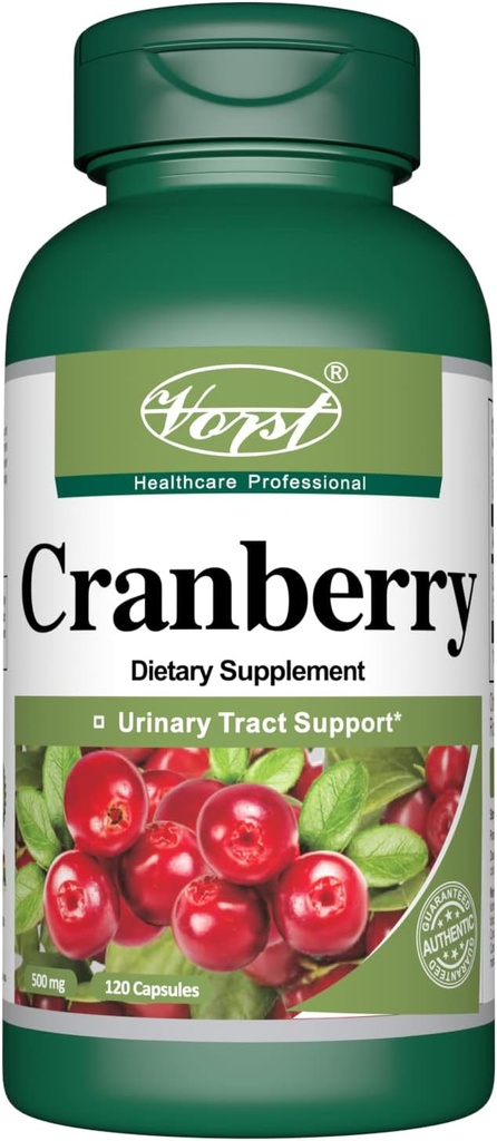 Cranberry 500mg con 12:1 Extract Ratio (6000 Raw Extract Equivalent) 120 Cápsulas ← Saludable Urinary Tract Support ¦ Supports Healthy Digestion...