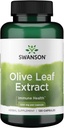 Extracto de hoja de oliva Swanson Capsules con 20% de Oleuropeina - Proporciona soporte inmunológico, promueve la salud del sistema cardiovascular y apoya la presión arterial sana - (120 cápsulas, 500 mg cada uno)