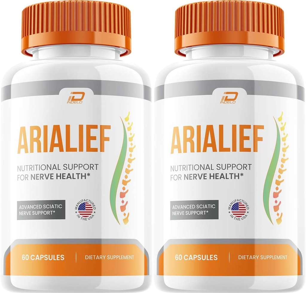Arialief Capsules, Arialief Advanced Supplement, All Natural Formula to Maintain Healthy Levels, Maximum Strength Daily Formula, Arialif Capsules Reseñas (2 Pack - 120 cápsulas)
