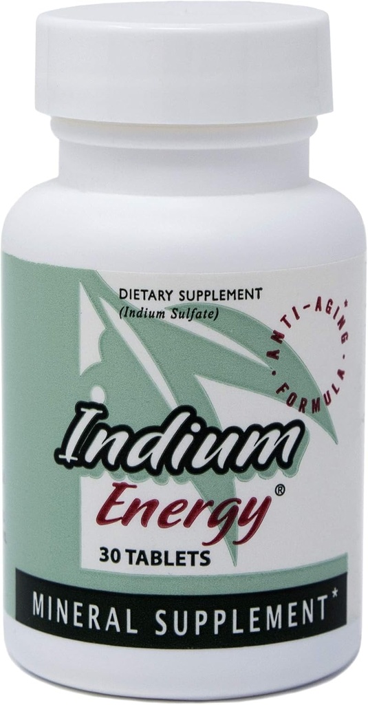 EAST PARK Research - Indium Energy - All Natural Indium Powerful Anti-Aging Support - Helps Increase Energy and Supports Mental Clarity, Sleep, Joints and Global Sense of Well-Being (30 Count)