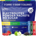 Keto Vitals Electrolytes Powder Packets with Energy, Immunity, Sleep Added Benefits ¦ Boost Energy, Strengthening Immunity, Enhance Sleep ¦ Zero Sugar, Zero Carb, Zero Calorie