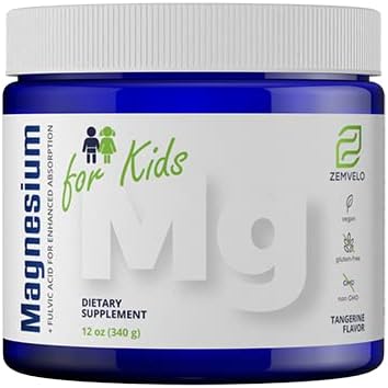 Tangerine Flavor Magnesium Powder Suplemento para niños Silenciosos Suplementos para niños tóxicos Crecimiento y Desarrollo tóxico Balanced Mood ← Apoyo al sueño Silencioso Magnesio para niños