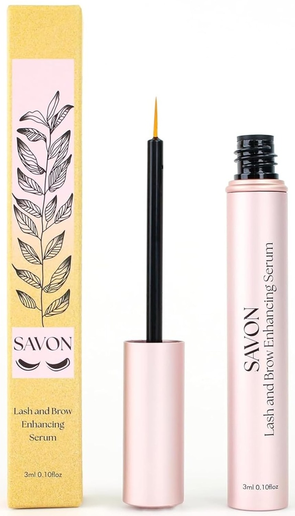 Serum de crecimiento de cenizas orgánicas para pestañas más largas y cejas - con Biotina, Peptides, y Panthenol - Natural y Cruelty Gratis - USA - Lash and Brow Boost Serum - Eyelash Conditioner
