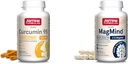 Jarrow Formulas Curcumin 95 500mg - Hasta 120 Servings (Veggie Caps) - Turmeric Curcumin Extract &amp; MagMind Brain Health with Magtein (Magnesium L-Threonate), Suplemento dietético