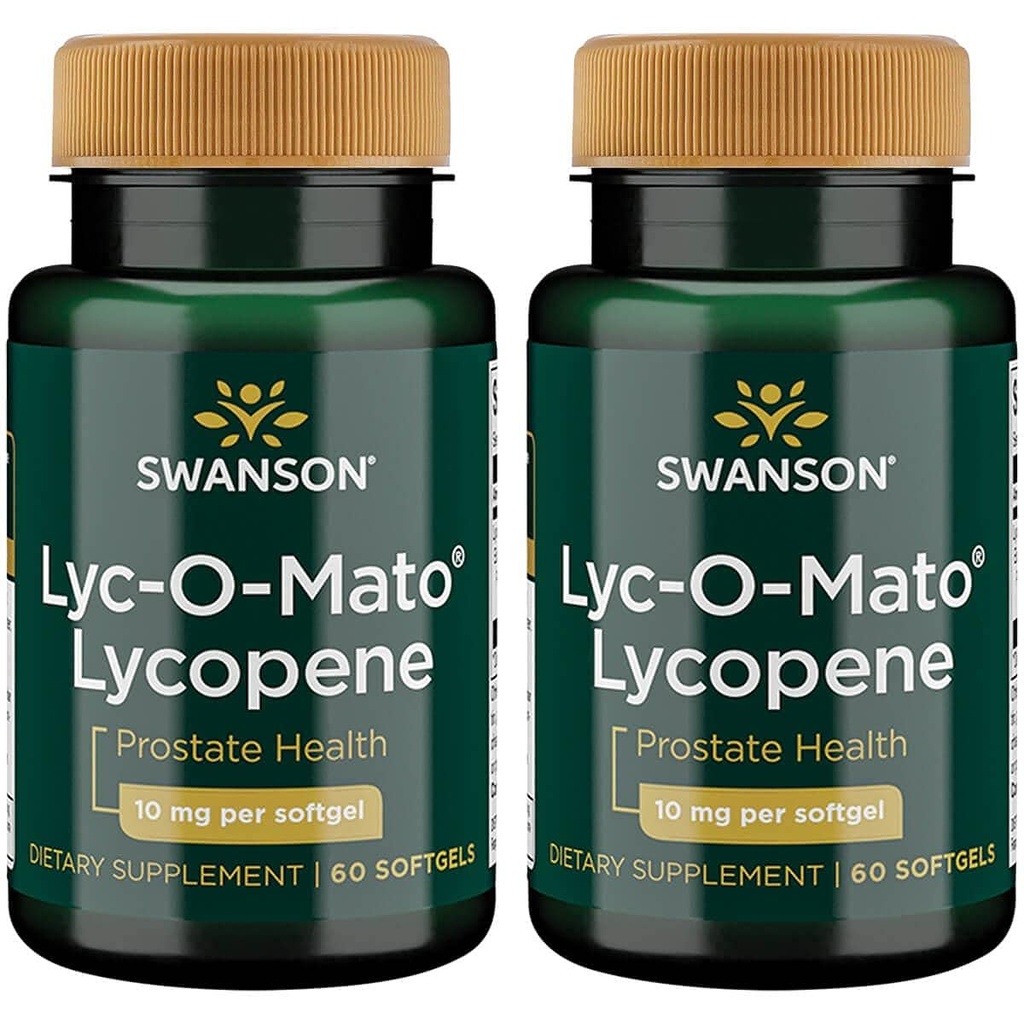 Swanson Lyc-O-Mato Lycopene 10 Milligrams 60 Sgels (2 Pack)