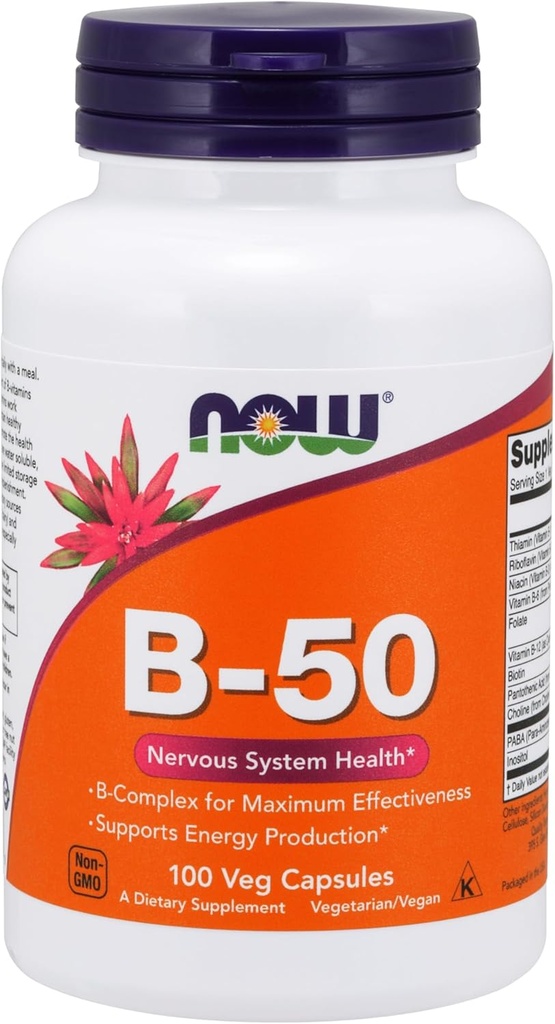 Vitamina B-50mg 100 cápsulas