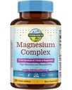 Terranics 5-in-1 Magnesium Complex Suplemento 500mg - 5 Formas Alta Absorción Magnesium Glycinate Citrate Malate Aspartate Gluconate for Sleep Heart Health - Non-GMO 120 Vegan Capsules