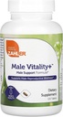 Zahler Male Vitality+ Male Support Enhancing Supplement Formula with Shilajit, Ashwagandha, CoQ10, Vitaminas y Minerales - Kosher Non-GMO Mens Health Supplement for Reproductive Wellness (120 Count)