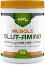 MFL Muscle Glut-Amino TENIDO Complejo Glutamine ← Complejo Amino TENIDO 0 Azúcar TENIDO Endulzado con Stevia TENIDO All-Natural ANTE 60 Servings (Natural)