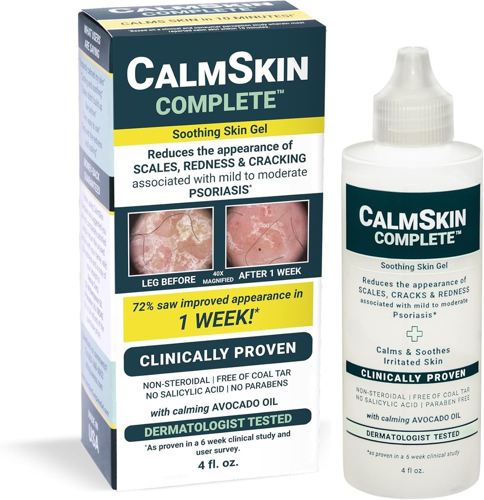 Xenna CalmSkin Completo ← Procedido clínicamente a Soothe Irritated Skin y mejorar la apariencia de la piel con la leche a la psoriasis módica tención Hecho en los EE.UU.