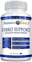 Investigación Fibro Verificado Soporte - 90 cápsulas - MSM, Magnesio, Vitamina D3, BioPerina - 1 mes de suministro - Vegan
