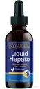 Vitaminas Rx Hepato líquido - Suplemento de soporte para hígado líquido con extracto de cardo de leche - Suplemento de perro hepático Enriquecido con complejo de vitamina B - sabor de pollo (4oz)
