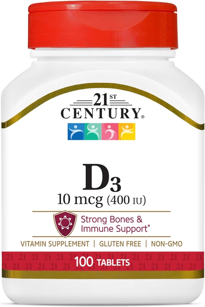 21st Century D3 400 IU Tablets, 100 Condes