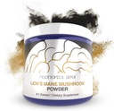 Nootropics Depot Lions Mane Mushroom Powder ← 8:1 Whole Fruiting Body Dual Extract TEN 30 Grams ANTE Hericium erinaceus ← Brain Health Supplement TEN Neuroprotective + Boosts Mood ← Soporta Immune Health