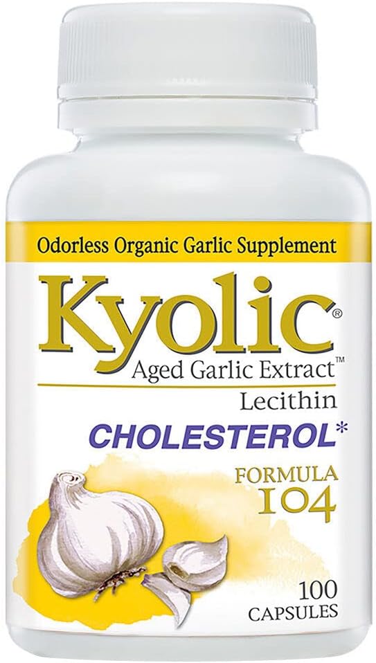 Kyolic Aged Garlic Extract Cholesterol Formula 104-100 Capsules
