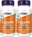 AHORA Suplementos, L-Lysine (L-L-Lysine Hydrochloride) 500 mg, Amino Acid, 100 Conde(Pack of 2)