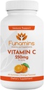 Vitamina C Gummies, 250 mg por Serving, 60 Conde, Vegan, Antioxidante, Apoyo Inmunitario, Musculo, Juntas; para Adultos Infantiles; Sabor Naranja