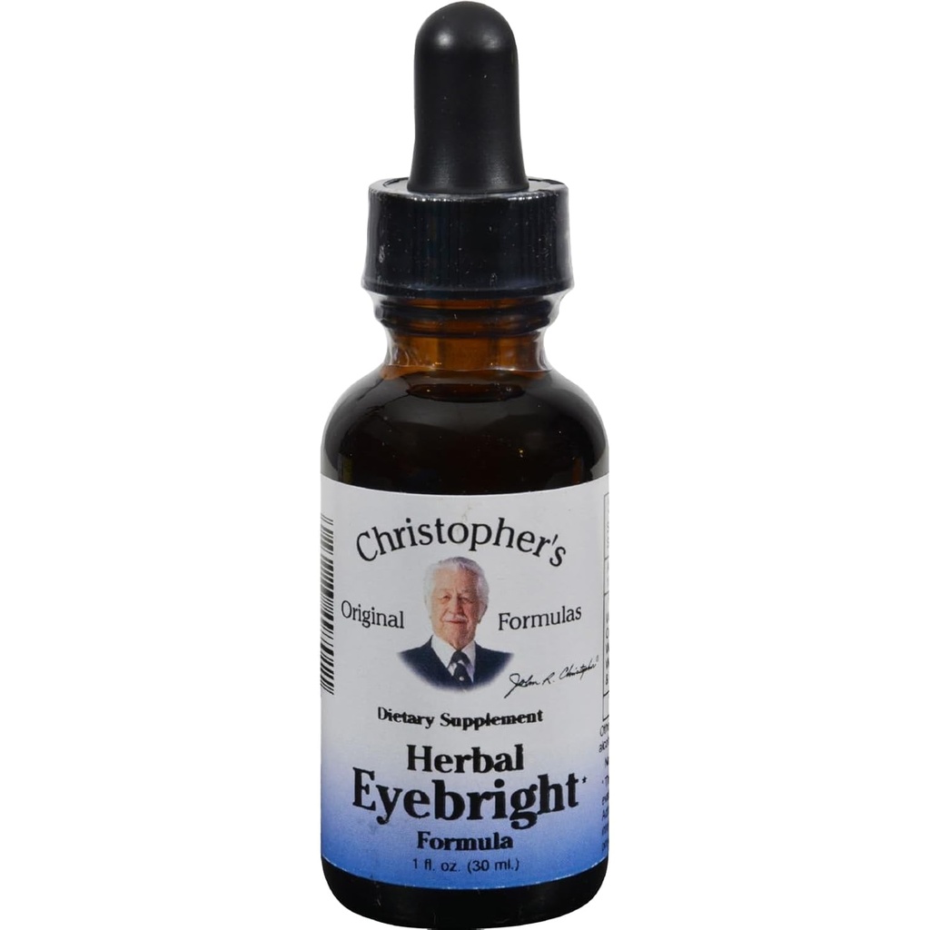 Herbal Eyebright Extraiga las Fórmulas Originales de Christopher 1 oz Liquid