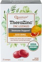Quantum Health TheraZinc Organic Zinc Lozenges Echinacea &amp; Honey Immune Support for Adults &amp; Kids 12+ Naturalmente Flavored Blood Orange Fast Relief with Sin Aftertaste - 25 Conde