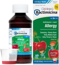 Bactimicina Líquido para niños - Medicina para niños - Edades 6 y Más - Dulce sabor de cereza - 4 Fl OZ