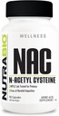 NutraBio N-Acetyl Cisteine Suplemento (NAC) - 90 cápsulas, 600 mg Cada - Potencial Anti-Oxidante - Apoyo inmunitario - Boost Glutathione