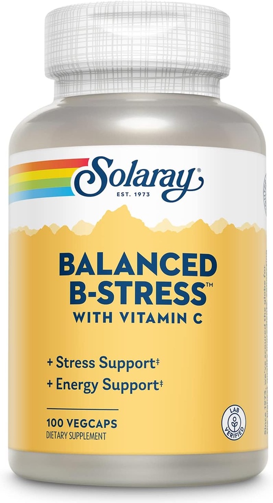SOLARAY B-Stress Supplement | 100 Count