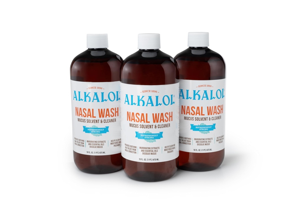 Alkalol Solution Original Nasal Wash, 16 fl oz (pack of 3)