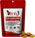 VITINITY 3 Day Detox - Natural Whole Body Detox Pills - Colon Cleanse for Digestive Health - Herbal Supplement for Weight, Bloating, &amp; Constipation Relief - Apple Cider Vinegar &amp; Cayenne Pepper (1)