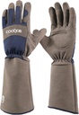 COOLJOB Thorn Proof Rose Pruning Garden Gloves for Men, Long Sleeve Padded Yard Work for Bush, Blackberry, Cactus, Heavy Duty/Puncture Resistant/Machine Washable, Xlarge, Navy