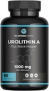 Urolithin A Plus Black Pepper Dietary Supplement - 1000mg per Serving, 60 Vegetable Capsules