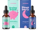 JoySpring SleepBerry Liquid Melatonin y Sulforaphane Suplemento para niños