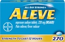 Aleve Caplets, Naproxen Sodium 220 mg (NSAID), Doin Reliever/Fever Reducer, #1 Ortopédico Surgeon Recomendado, 270 Conde