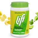 Lift Glucose | Fast-Acting Glucose Chewable Energy Tablets | Lemon & Lime | 50 ct Jar (Pack of 1)