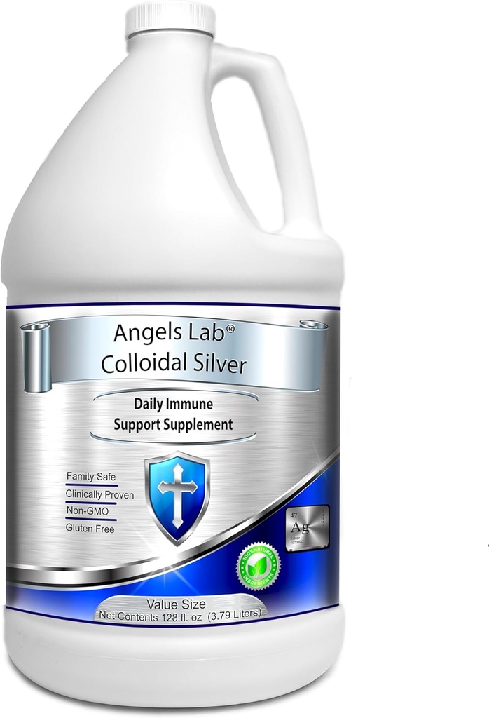 Colloidal Silver Immune Soporte 10 PPM Nano Liquid (128 fl oz)