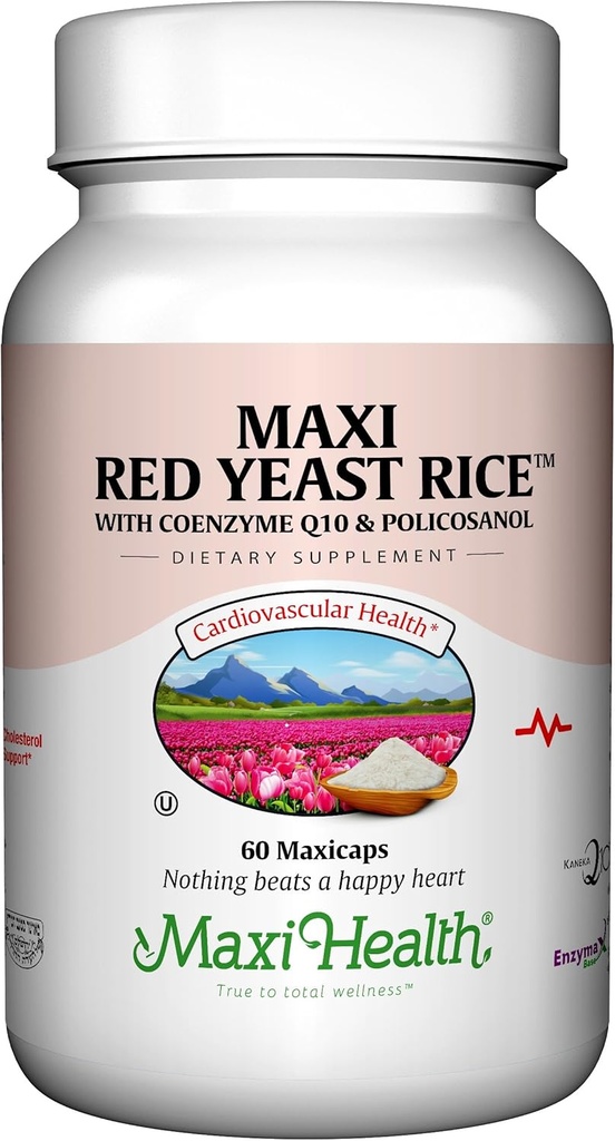 Maxi Health, Maxi Red Yeast Rice Complex (600 Mg), 60 cápsulas