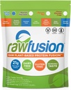 Rawfusion Vegan Protein Powder, Vanilla Bean – 30 Servings, 21g Proteína de base vegetal, Low Net Carbs, Non-Dairy, Sin gluten, Libre de soja, Kosher, Non-GMO, 2.06lbs
