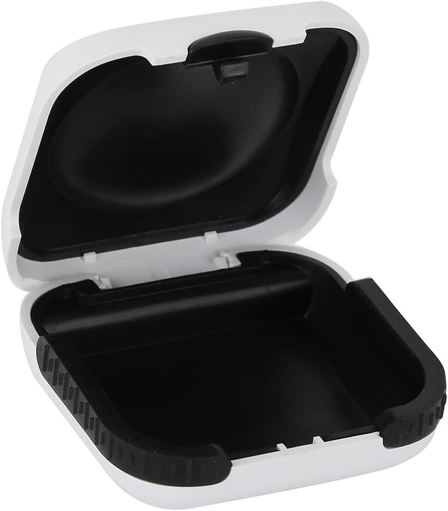 Hearing Aid Case Hard Small Splashproof 2.16"*2.04"*0.39" Cushioned Interior for 2 Hearing Aids, ITE, RIC, CIC