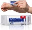 Triple Antibiotic Ointment .9gr Packets – First Aid Cream for Cuts, Scrapes, Burns – Neomycin, Bacitracin, Polymyxin B – 72 Count